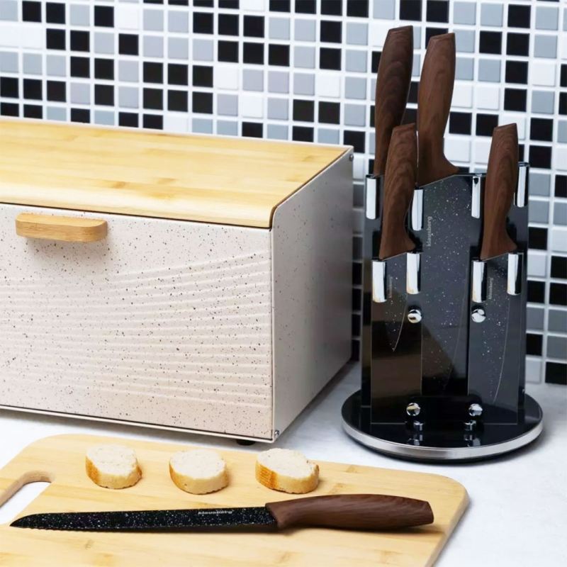 ZESTAW 5 KUCHENNYCH NOŻY W STOJAKU KLAUSBERG KB-7615 - obrazek 2