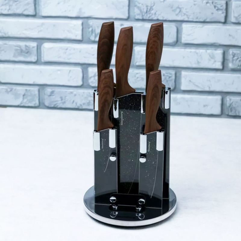 ZESTAW 5 KUCHENNYCH NOŻY W STOJAKU KLAUSBERG KB-7615 - obrazek 3