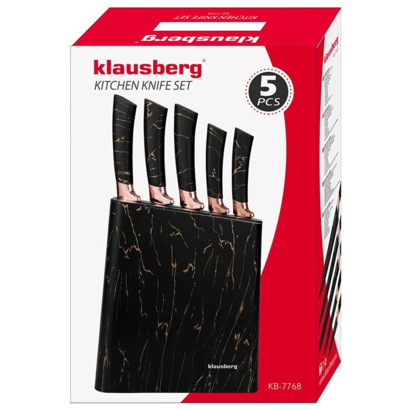 ZESTAW 5 NOŻY KUCHENNYCH W BLOKU KLAUSBERG KB-7768 - obrazek 15
