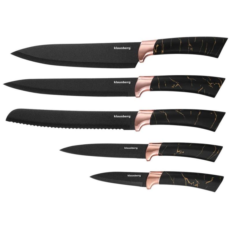 ZESTAW 5 NOŻY KUCHENNYCH W BLOKU KLAUSBERG KB-7768 - obrazek 5