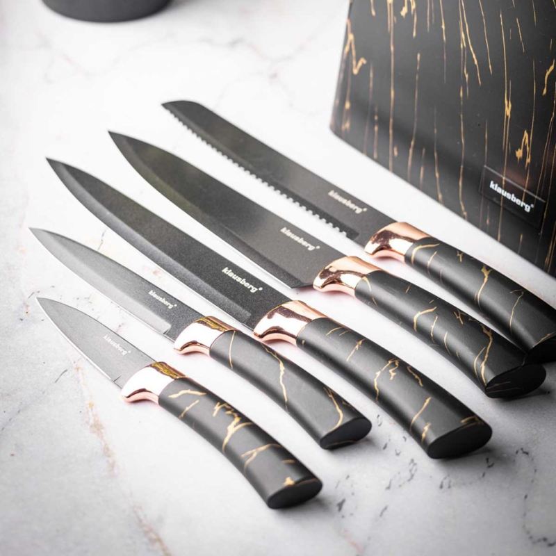 ZESTAW 5 NOŻY KUCHENNYCH W BLOKU KLAUSBERG KB-7768 - obrazek 8
