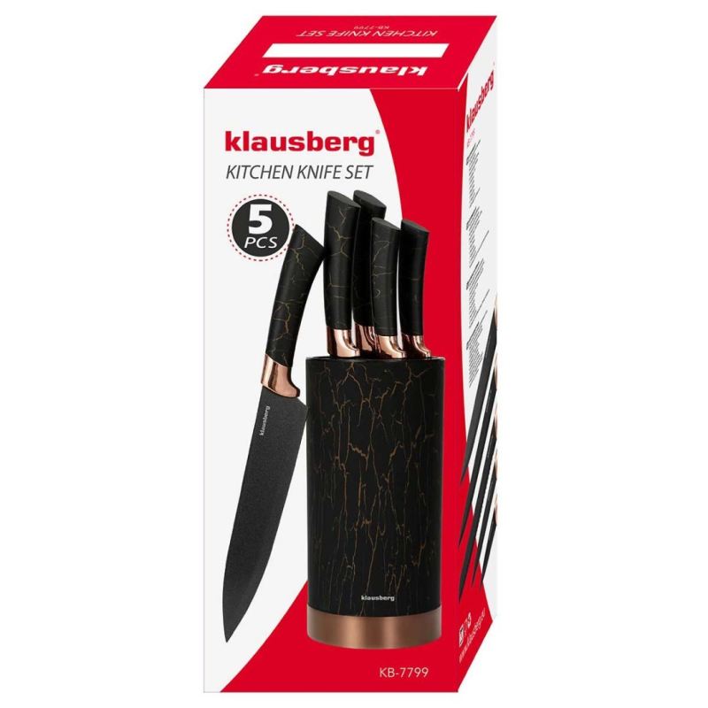 ZESTAW 5 NOŻY KUCHENNYCH W STOJAKU KLAUSBERG KB-7799 - obrazek 15