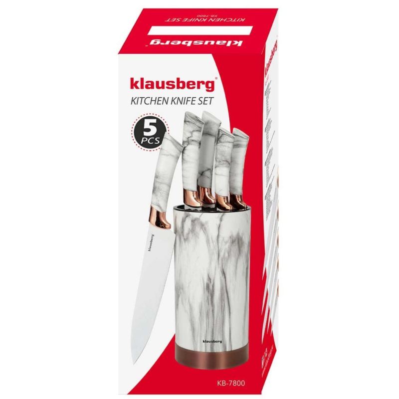 ZESTAW 5 NOŻY KUCHENNYCH W STOJAKU KLAUSBERG KB-7800 - obrazek 10