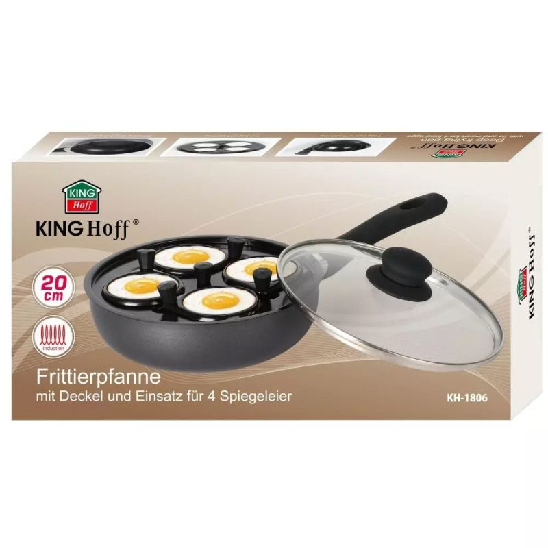 PATELNIA 20cm Z WKŁADEM DO JAJEK KINGHOFF KH-1806 - obrazek 7