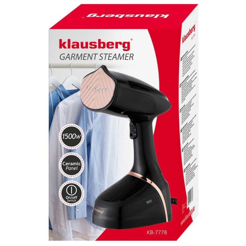PAROWNICA DO PIONOWEGO PRASOWANIA UBRAŃ 1500W KLAUSBERG KB-7778 - obrazek 10
