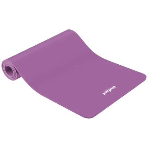 Mata gimnastyczna do ćwiczeń joga, pilates, fitness, 183x61cm, grubość 6mm, materiał TPE, fioletowa, REBEL ACTIVE