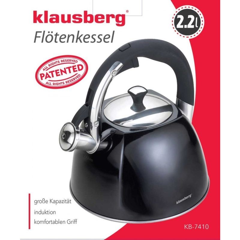 CZAJNIK Z GWIZDKIEM KLAUSBERG 2,2L KB-7410 - obrazek 3
