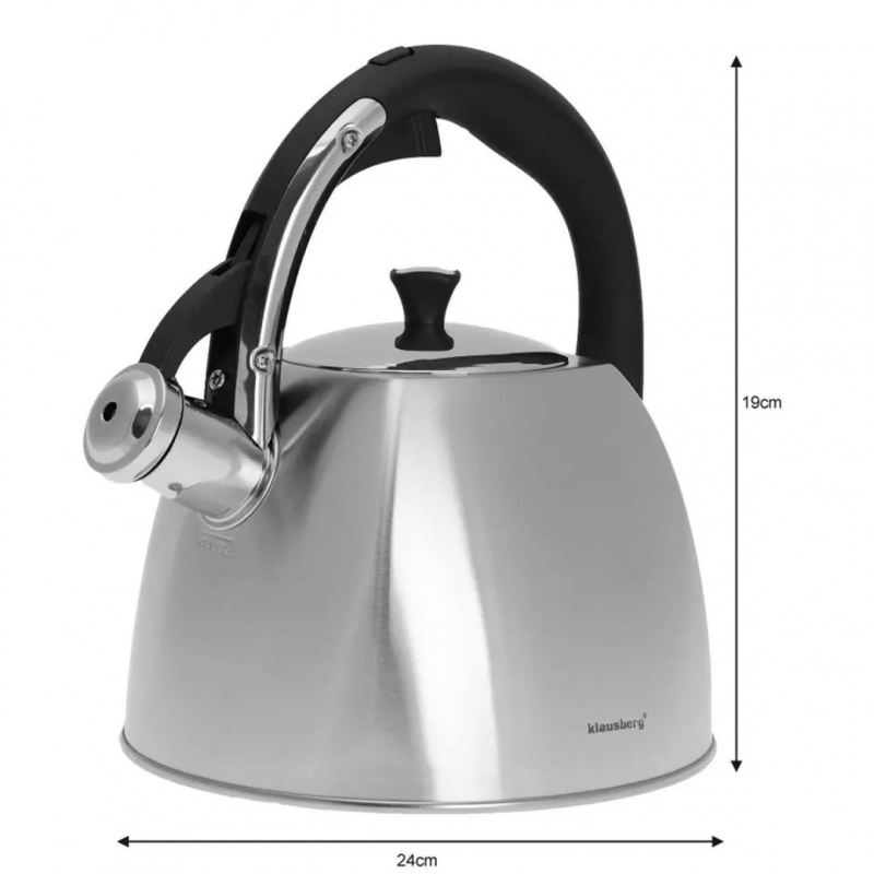 CZAJNIK Z GWIZDKIEM KLAUSBERG 2,2L KB-7409 - obrazek 5