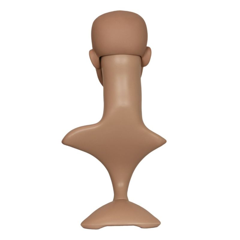 Manekin damska głowa ze stojakiem 52 cm do peruk nakryć głowy biżuterii - obrazek 6