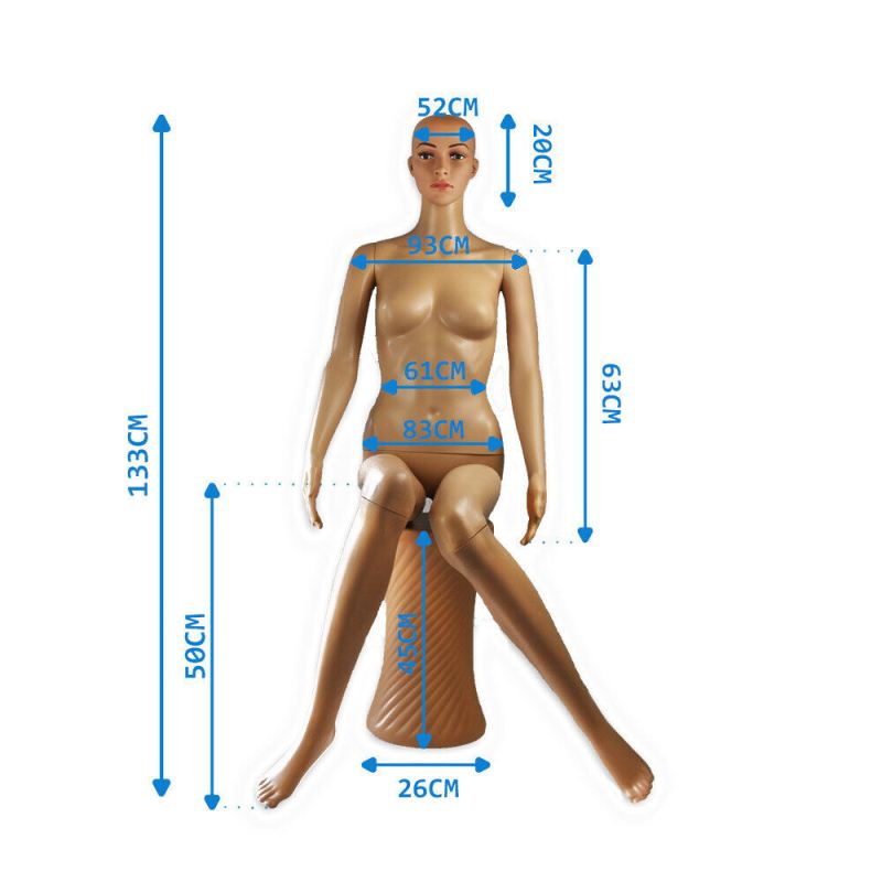 Manekin Damski Siedzący 133CM Sklepowy Do Odzieży Bielizny Butiku 133 cm - obrazek 4