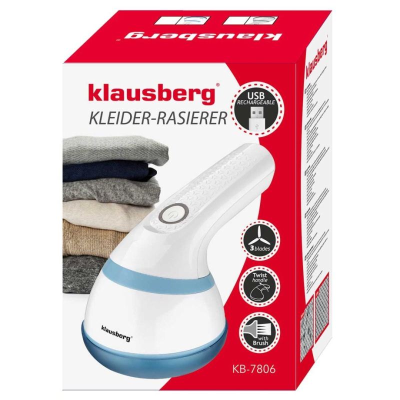 AKUMULATOROWA GOLARKA DO UBRAŃ USUWANIA ZMECHACEŃ KLAUSBERG KB-7806 - obrazek 10
