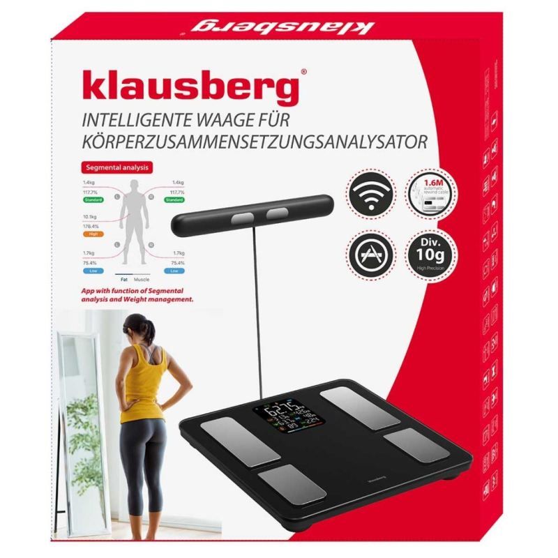 ANALITYCZNA WAGA ŁAZIENKOWA SMART IOS ANDROID KLAUSBERG KB-7856 - obrazek 14