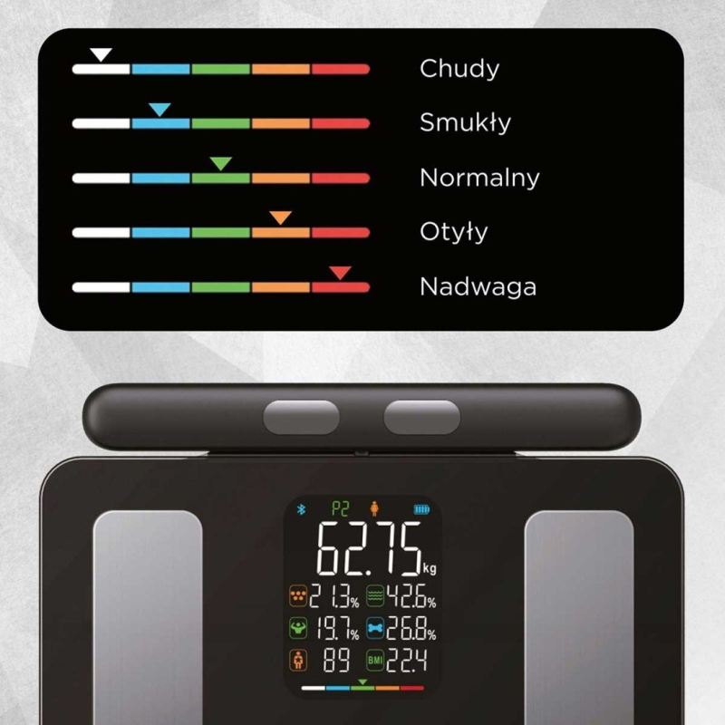 ANALITYCZNA WAGA ŁAZIENKOWA SMART IOS ANDROID KLAUSBERG KB-7856 - obrazek 8