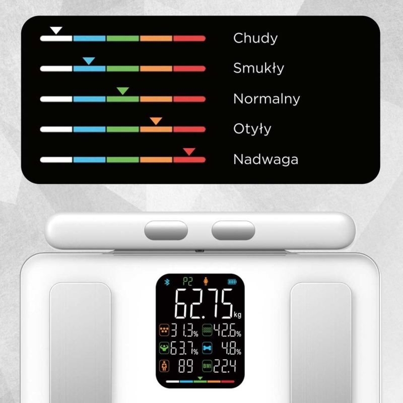 ANALITYCZNA WAGA ŁAZIENKOWA SMART IOS ANDROID KLAUSBERG KB-7857 - obrazek 6