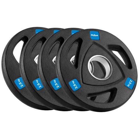 Obciążenie żeliwne olimpijskie gumowane zestaw 4x2.5kg, otwór 51mm , REBEL ACTIVE