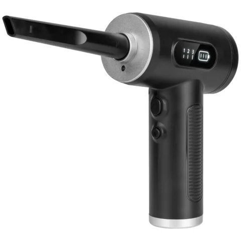 Dmuchawa , kompresor , 3 poziomy , latarka , 75W, 5 końcówek, bateria 6 000 mAh, TEESA