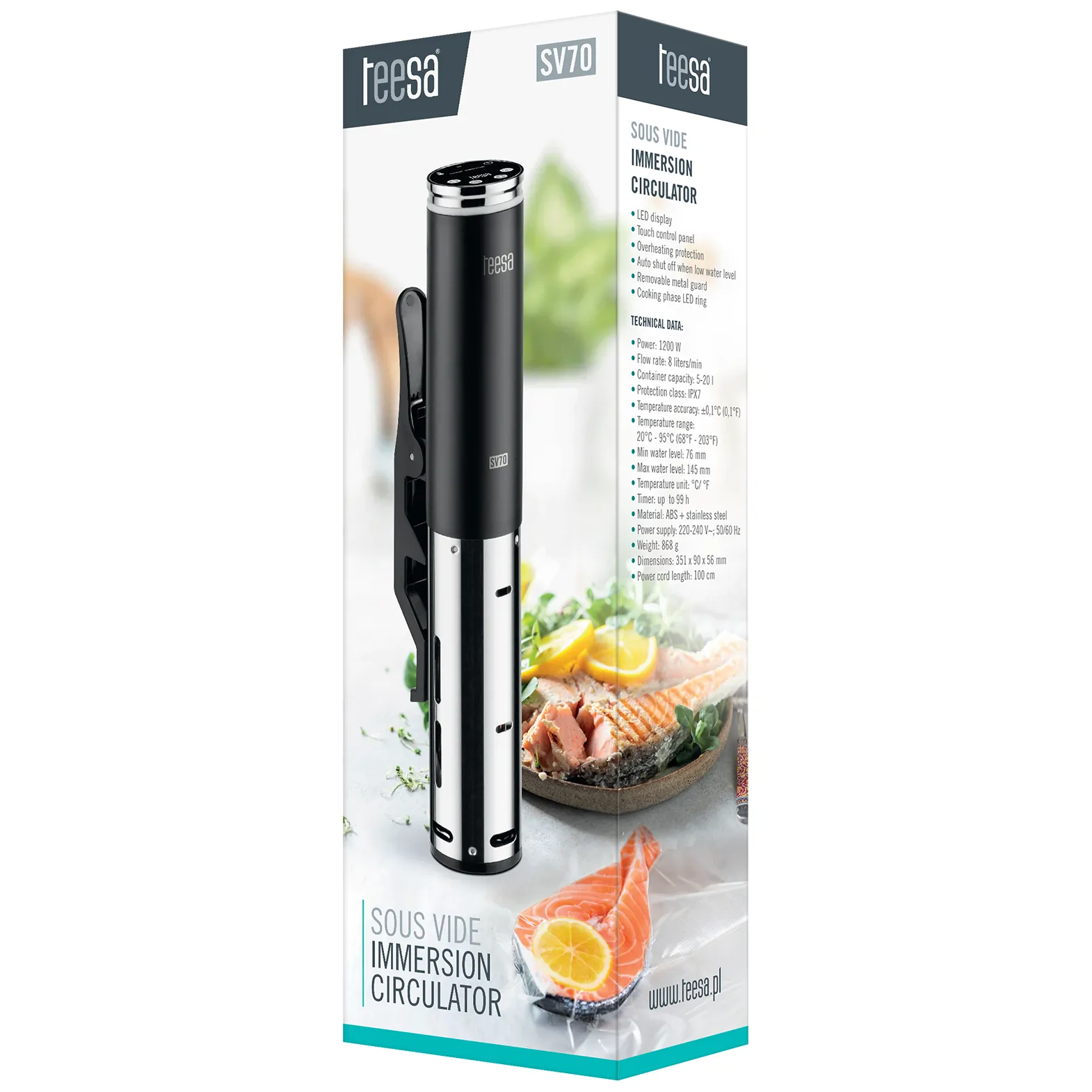 Cyrkulator do gotowania Sous vide TEESA SV70 - obrazek 6