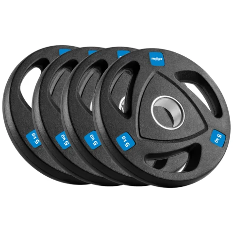 Obciążenie żeliwne olimpijskie gumowane zestaw 4x5kg, otwór 51mm , REBEL ACTIVE