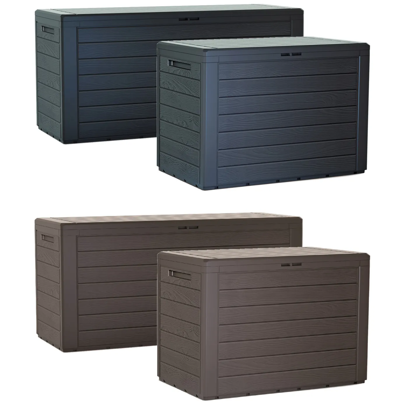 Skrzynia ogrodowa Woodebox 190L MBWL190 antracyt - obrazek 2