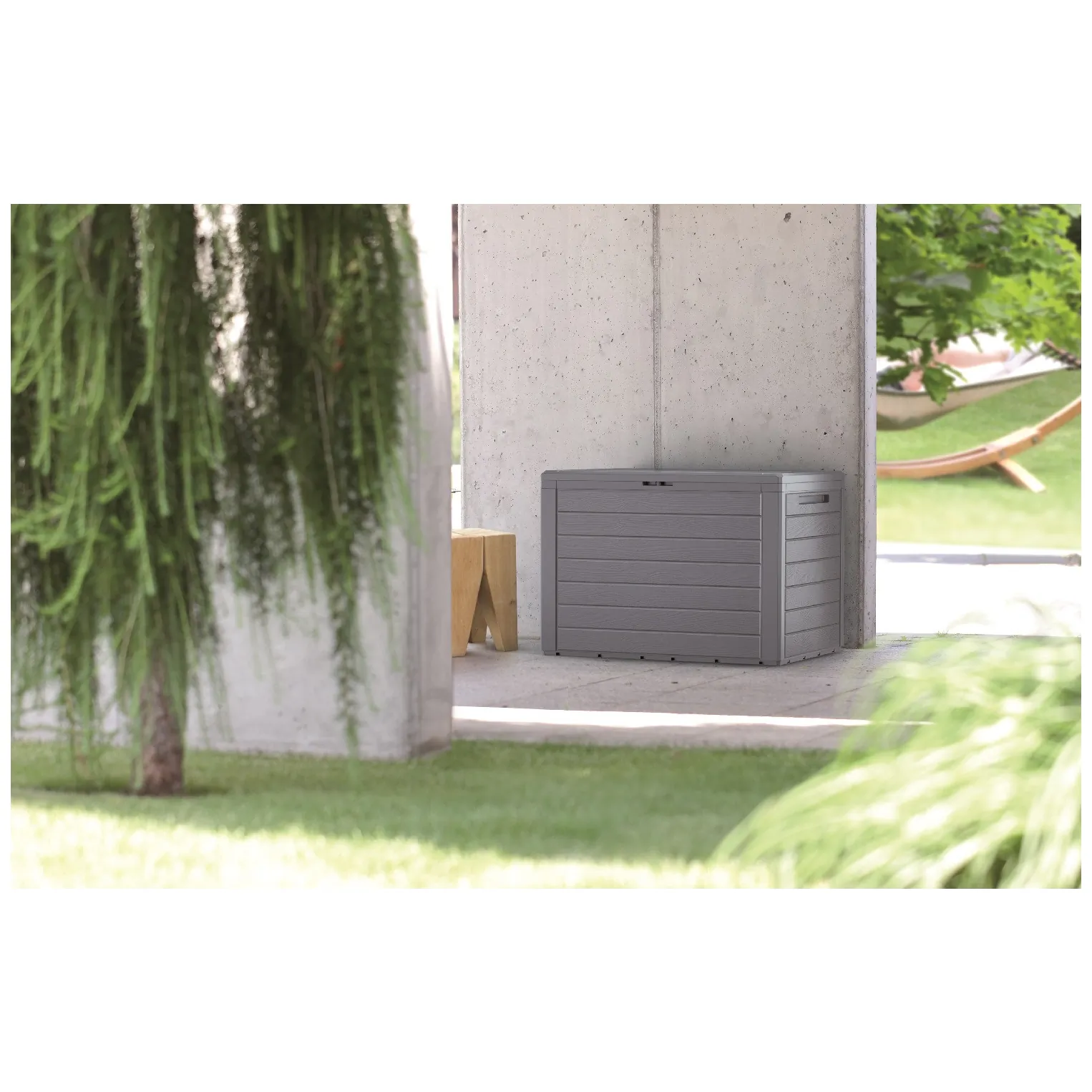 Skrzynia ogrodowa Woodebox 190L MBWL190 antracyt - obrazek 3