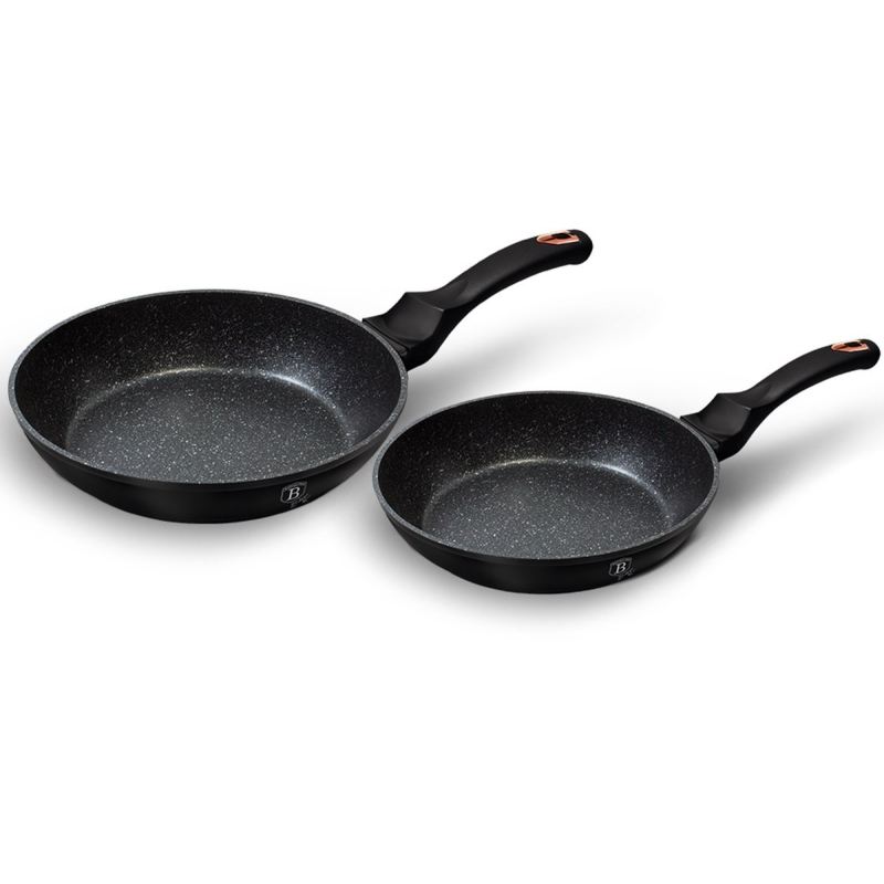 ZESTAW 2 PATELNI GRANITOWYCH 22/26cm BERLINGER HAUS BLACK ROSE BH-1644NF - obrazek 3