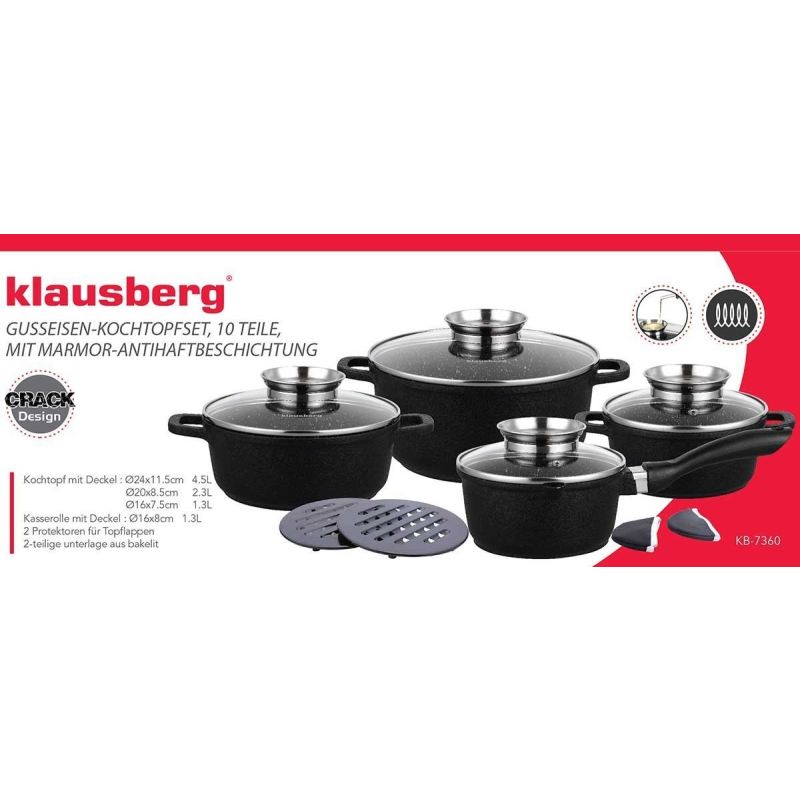 ZESTAW 12 ELEM. GARNKÓW GRANITOWYCH KLAUSBERG KB-7360 - obrazek 4