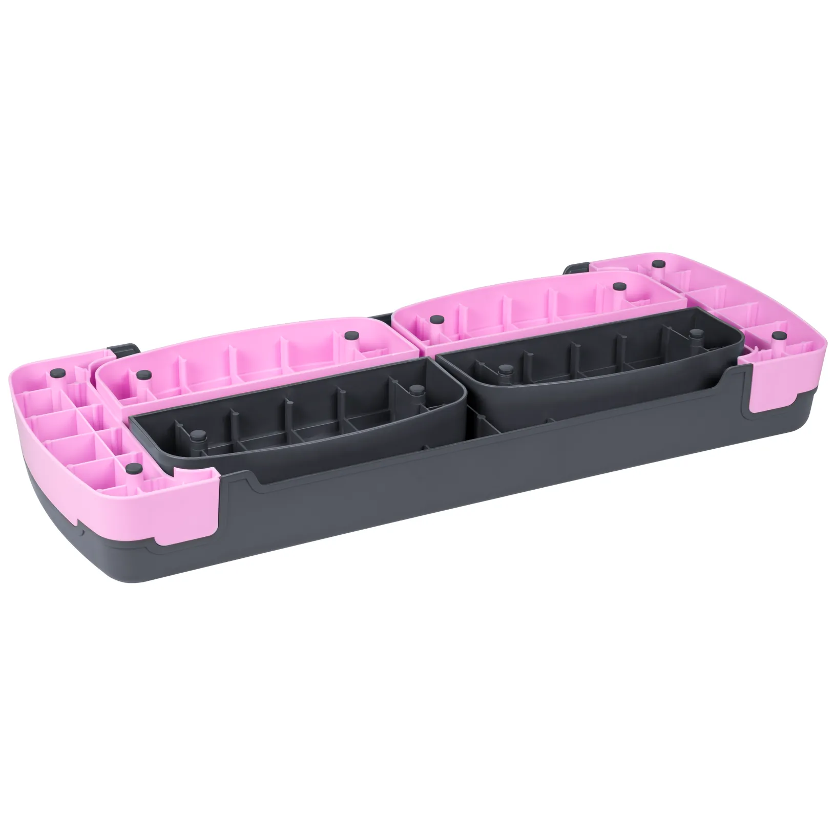 Step do aerobiku i ćwiczeń fitness, 3 stopnie, 78cm, szaro-fioletowy, REBEL ACTIVE - obrazek 6