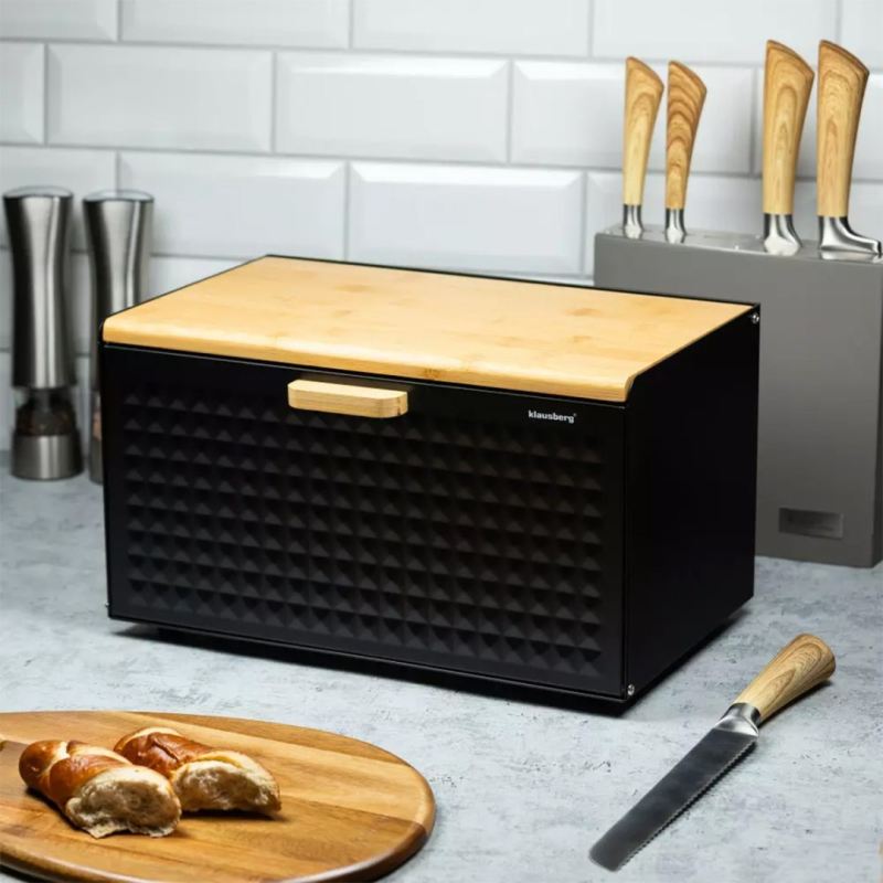 CHLEBAK DWUSTRONNY KLAUSBERG KB-7425 czarny mat - obrazek 3