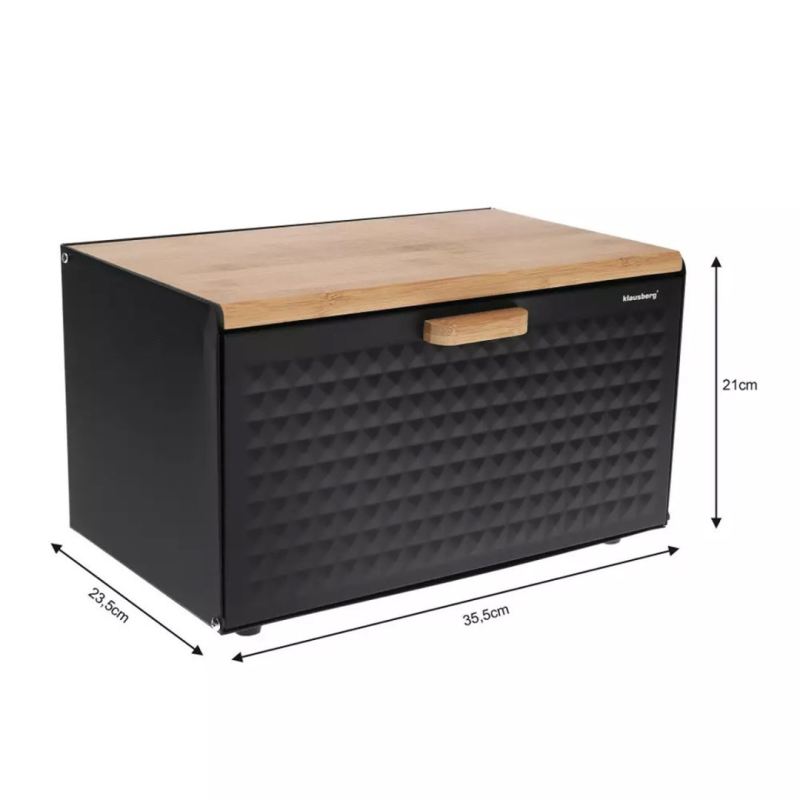CHLEBAK DWUSTRONNY KLAUSBERG KB-7425 czarny mat - obrazek 4