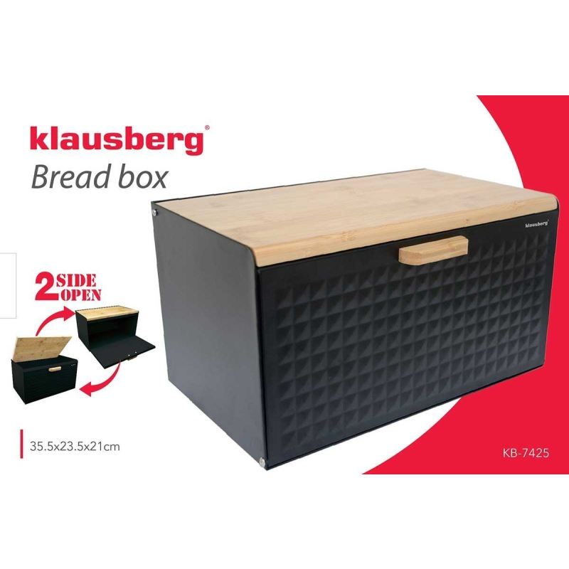 CHLEBAK DWUSTRONNY KLAUSBERG KB-7425 czarny mat - obrazek 6