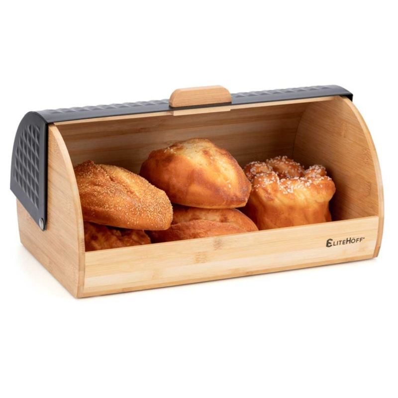 CHLEBAK BAMBUSOWY POJEMNIK NA PIECZYWO E-6065 - obrazek 2
