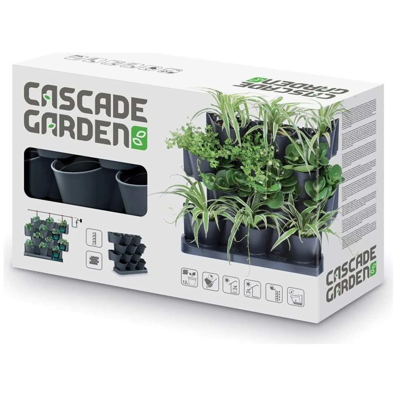 Ogród wertykalny stojący Cascade Garden antracyt - obrazek 3