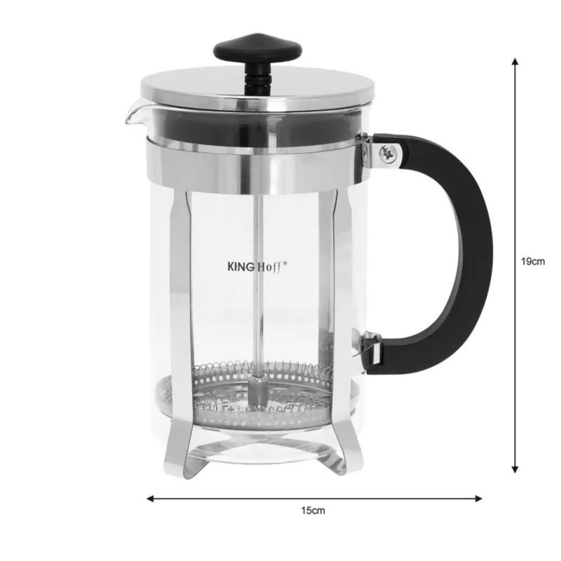 ZAPARZACZ TŁOKOWY DO KAWY/HERBATY 800ml KINGHOFF KH-4838 - obrazek 5