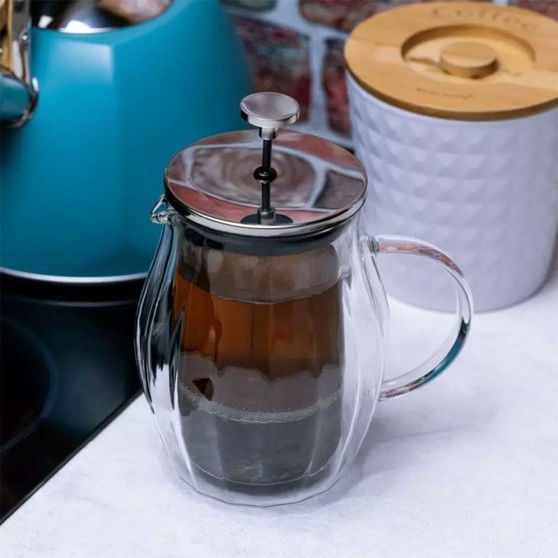 ZAPARZACZ TŁOKOWY DO KAWY/HERBATY TERMICZNY 600ml KLAUSBERG KB-7683 - obrazek 2