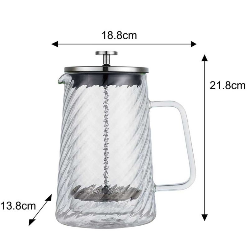 ZAPARZACZ TŁOKOWY DO KAWY/HERBATY TERMICZNY 1000ml KLAUSBERG KB-7764 - obrazek 8