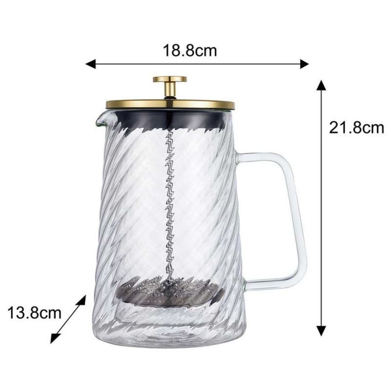 ZAPARZACZ TŁOKOWY DO KAWY/HERBATY TERMICZNY 1000ml KLAUSBERG KB-7767 - obrazek 9