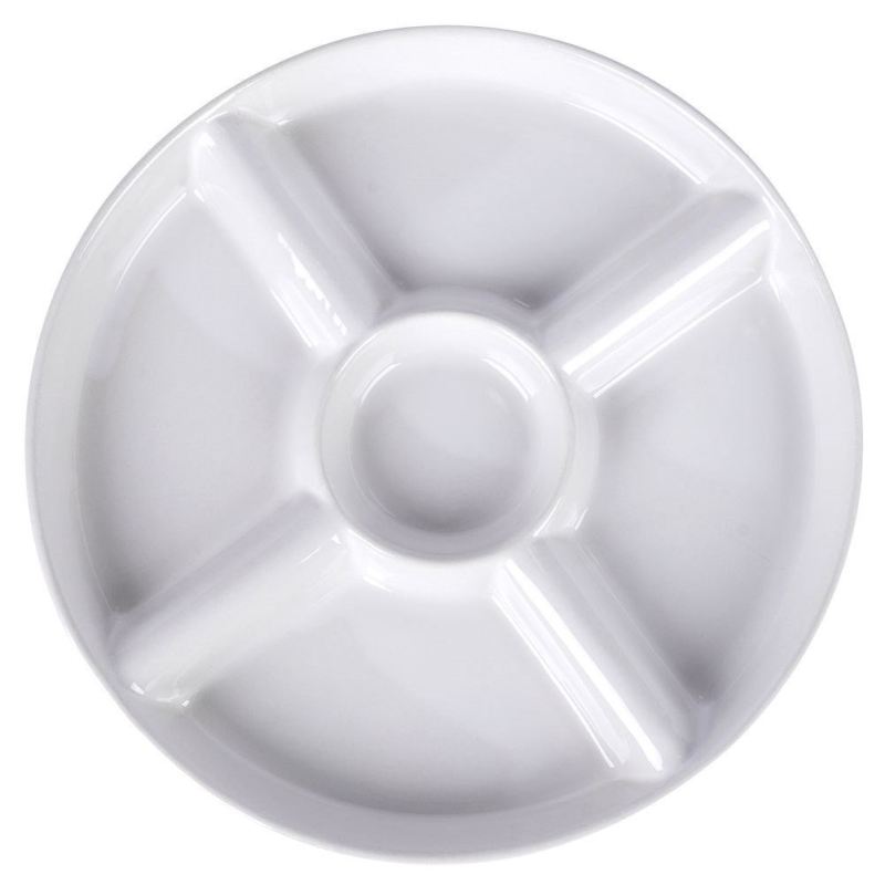 PORCELANOWY TALERZ PÓŁMISEK DO SERWOWANIA PRZEKĄSEK 139329 - obrazek 3