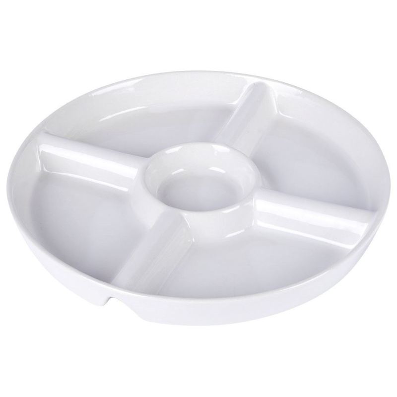 PORCELANOWY TALERZ PÓŁMISEK DO SERWOWANIA PRZEKĄSEK 139329 - obrazek 5