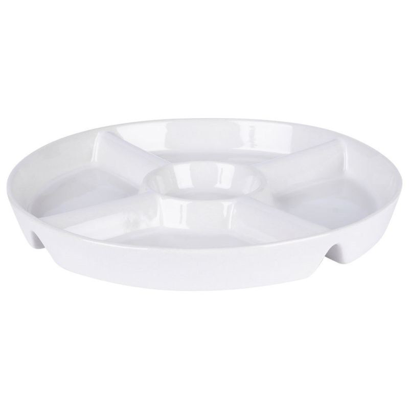 PORCELANOWY TALERZ PÓŁMISEK DO SERWOWANIA PRZEKĄSEK 139329 - obrazek 6