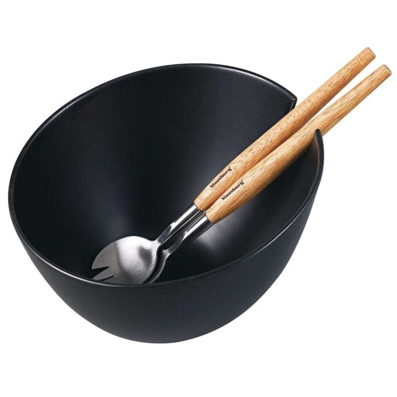 PORCELANOWA MISA DO SAŁAT Z PRZYBORAMI KLAUSBERG KB-7786 CZARNA - obrazek 10