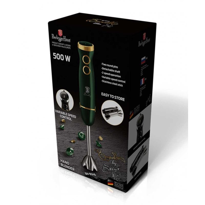 BLENDER RĘCZNY BERLINGER HAUS BH-9046 EMERALD - obrazek 3