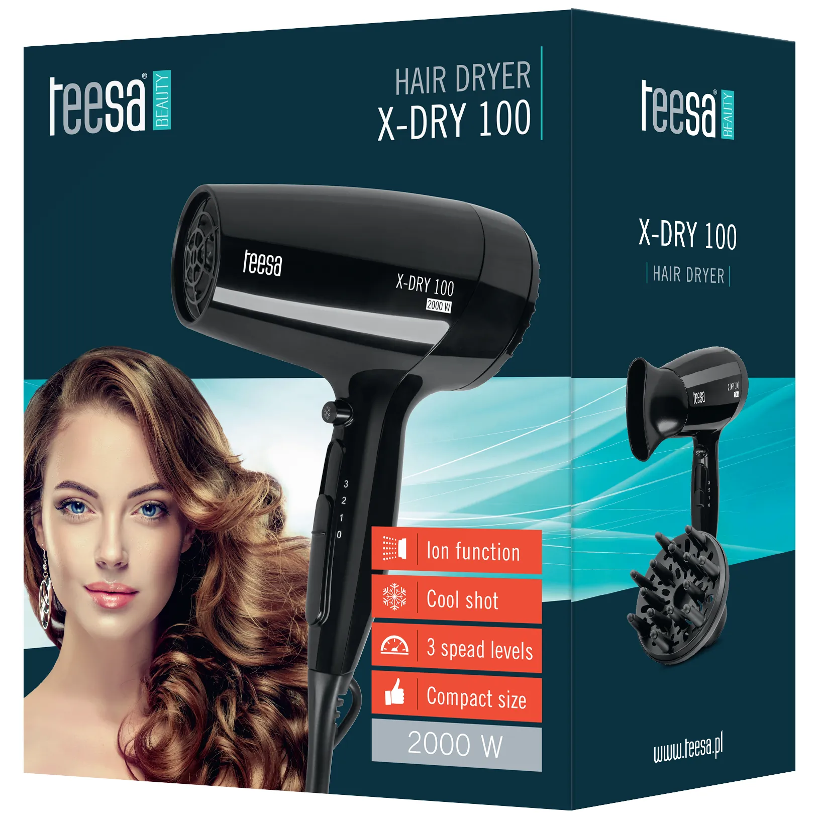 Suszarka do włosów X-DRY 100 2000W - obrazek 5