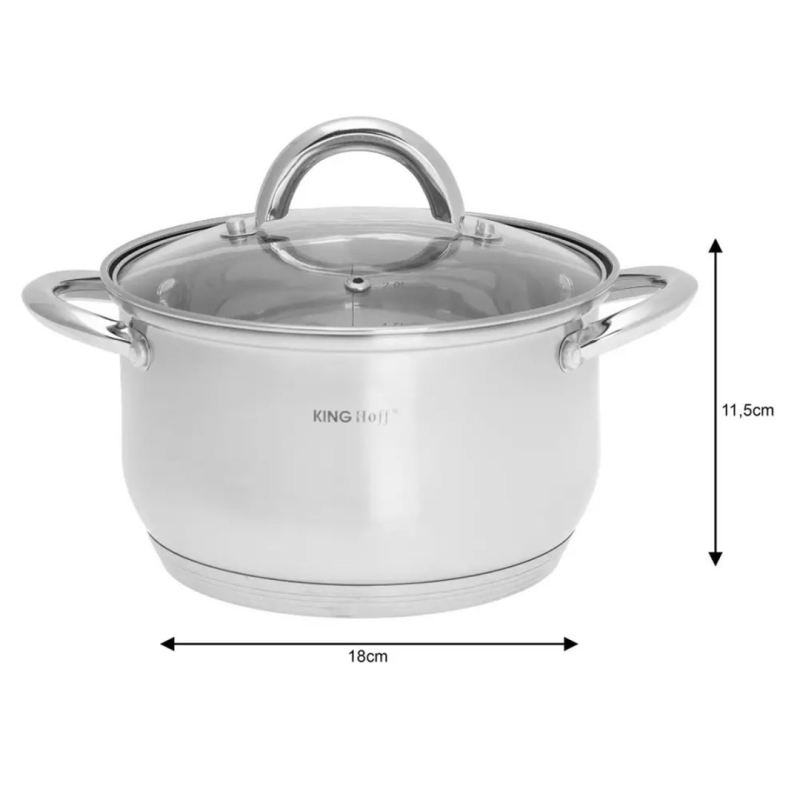 12 ELEMENTOWY ZESTAW GARNKÓW KINGHOFF KH-4450 - obrazek 6