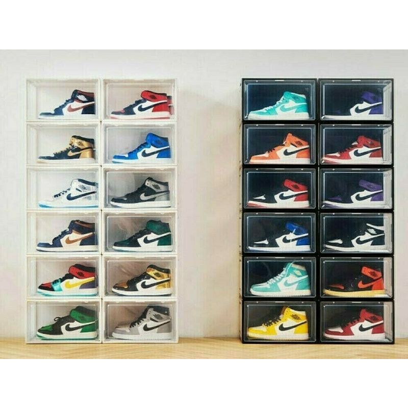 3x BOX NA BUTY ORGANIZER PUDEŁKO BIAŁE - obrazek 2