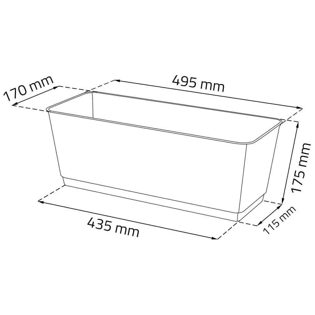 Doniczka rattanowa z hakami Ratolla DRL500PW antracyt - obrazek 2