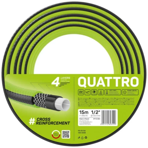 Wąż ogrodowy Cellfast Quattro 1/2" 15m