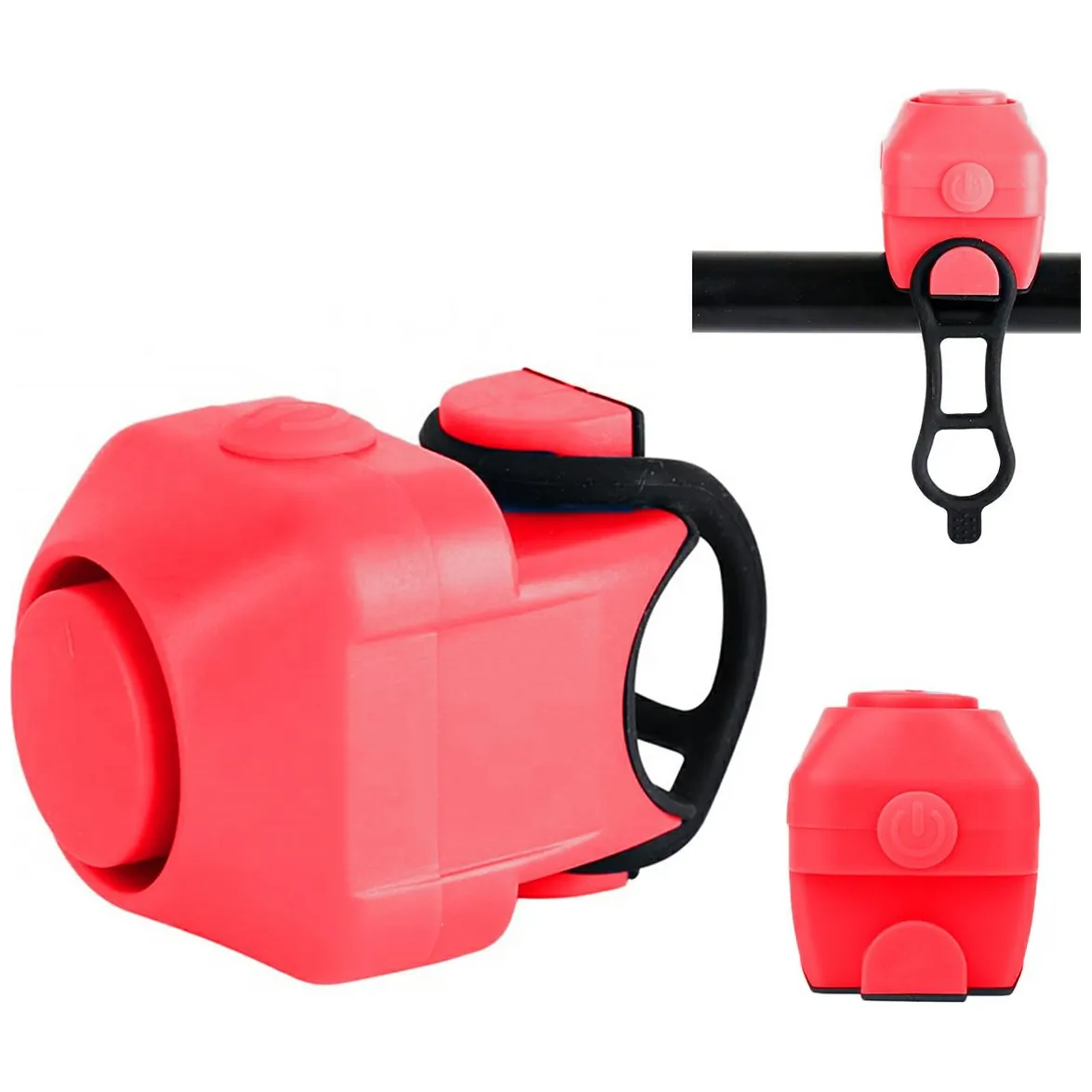 AG496C Dzwonek rowerowy elektryczny red