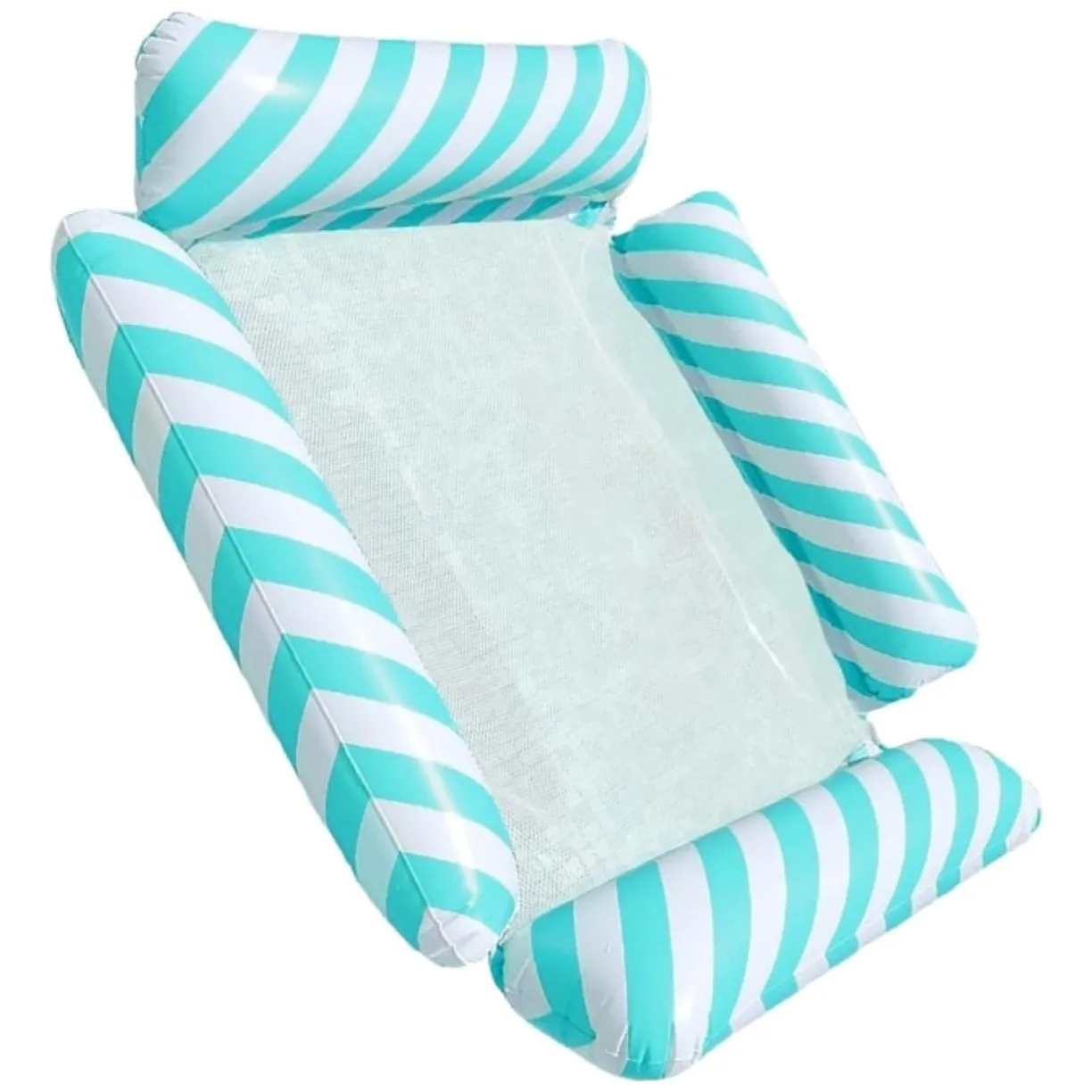 DA390 Materac dmuchany leżak do wody niebieski - obrazek 2