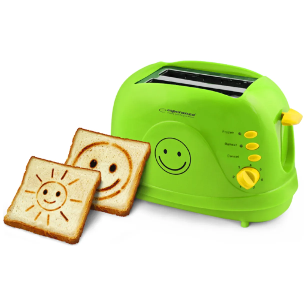 EKT003 Toster Smiley zielony - obrazek 2