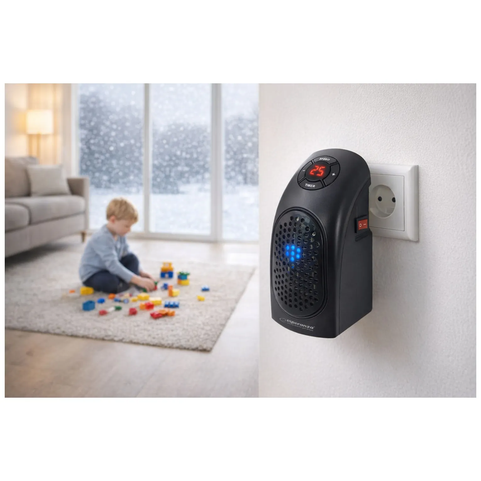 EHH007 Esperanza termowentylator mini 400w kalahari - obrazek 5